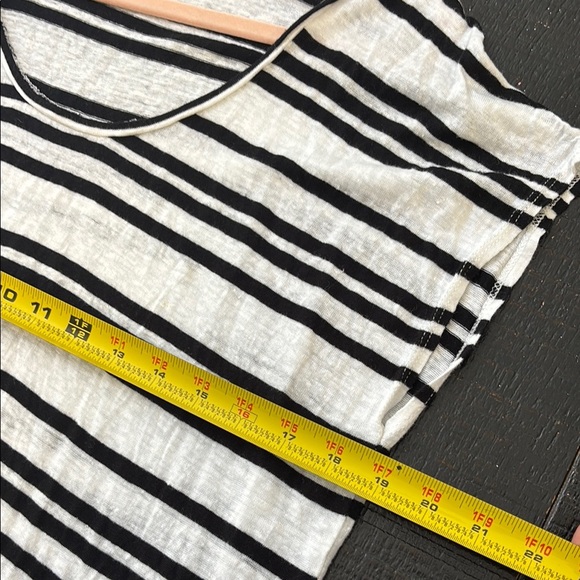 Alice & Olivia by Stacey Bendet Striped Jersey Knit Linen T-shirt Dress Sz small - Picture 8 of 10
